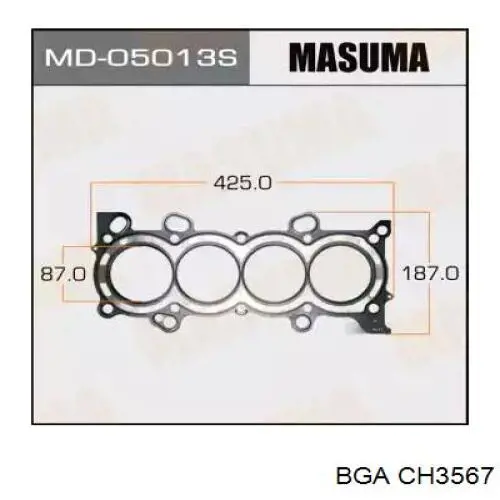 HG253 NIPPON MOTORS Прокладка під головку