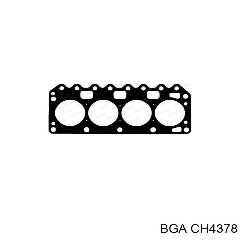CH4378 BGA прокладка головки блока циліндрів (гбц)