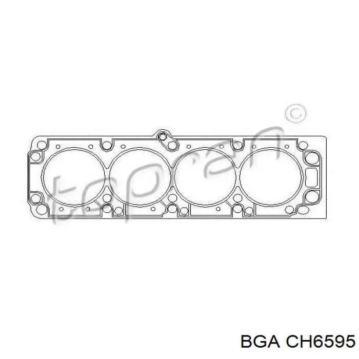 CH6595 BGA прокладка головки блока циліндрів (гбц)