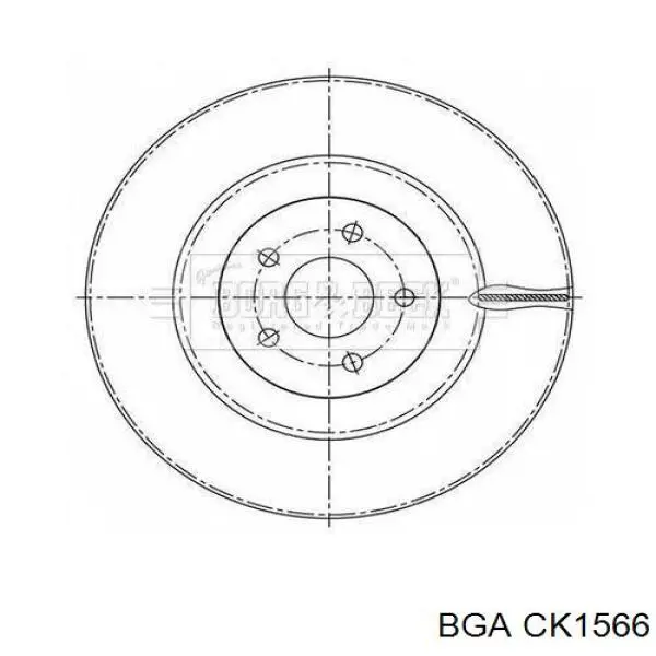 CK1566 BGA комплект прокладок двигуна, нижній