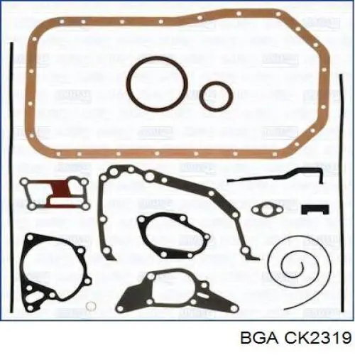 Комплект прокладок двигуна, нижній BGA CK2319 ціна, від 41.86 USD