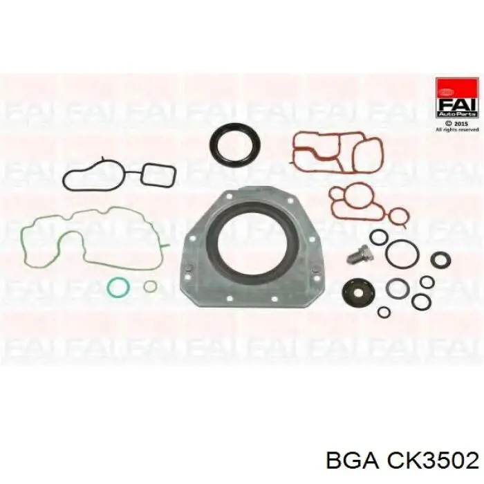 CK3502 BGA Комплект прокладок двигуна, нижній