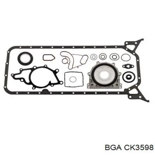 CK3598 BGA комплект прокладок двигуна, нижній