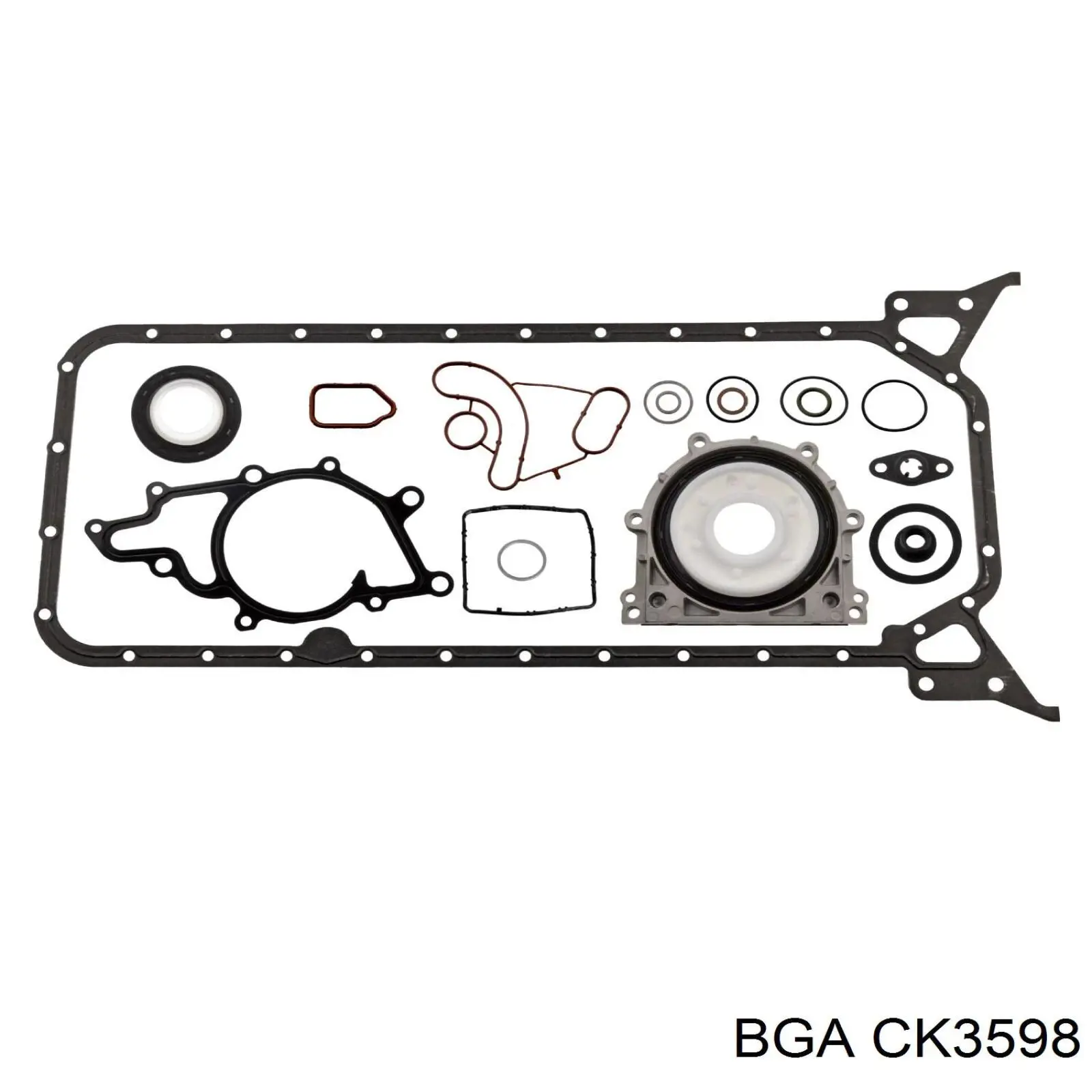 CK3598 BGA Комплект прокладок двигуна, нижній