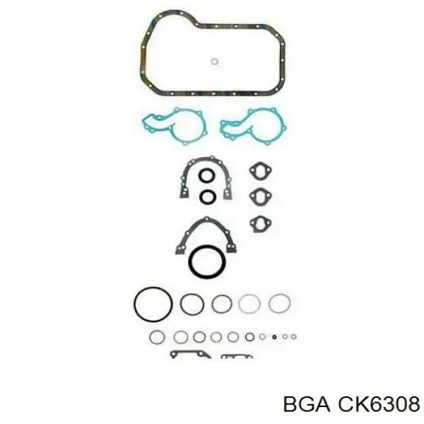 CK6308 BGA комплект прокладок двигуна, нижній