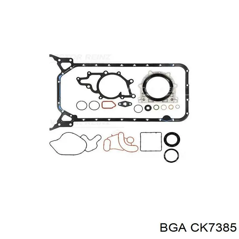 Комплект прокладок двигуна, нижній BGA CK7385 ціна, від 62.82 USD