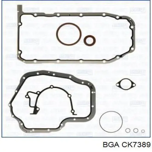 Комплект прокладок двигуна, нижній BGA CK7389 ціна, від 60.07 USD