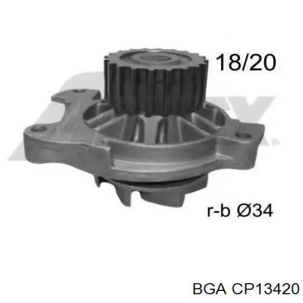 Помпа охолодження BGA CP13420 ціна, від 31.06 USD