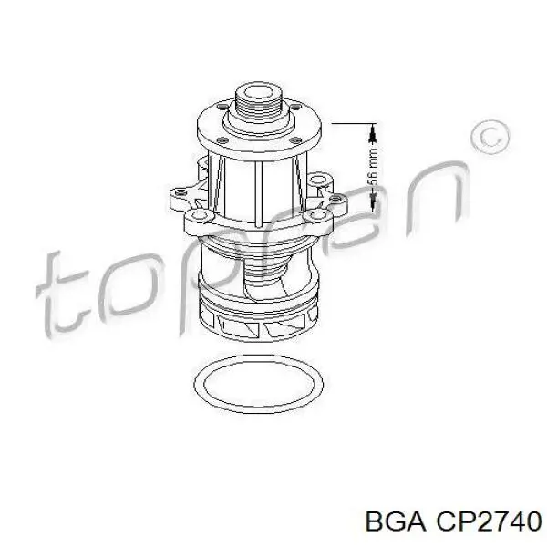 Помпа охолодження BGA CP2740 ціна, від 29.45 USD