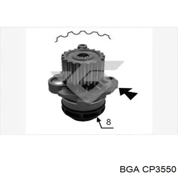 CP3550 BGA Насос охолодження