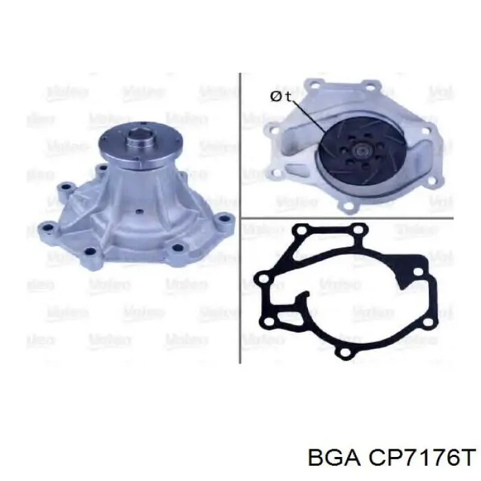 Купити CP7176T BGA Насос охолоджуючої рідини