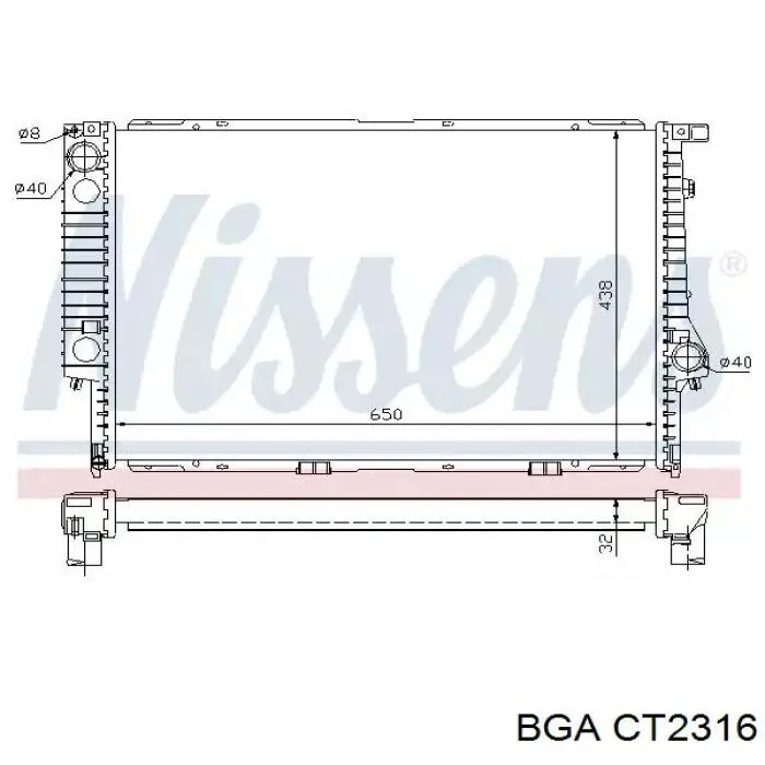Кожух термостата BGA CT2316 ціна, від 21.84 USD