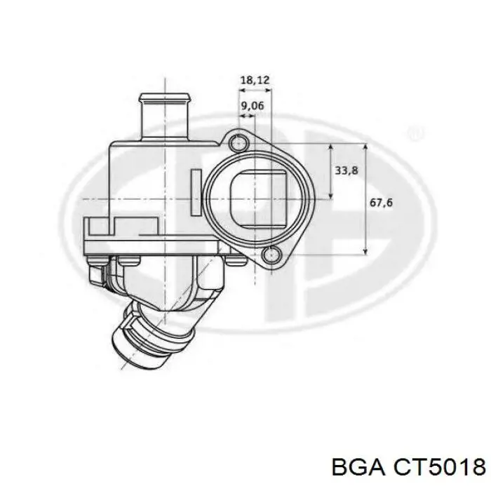 CT5018 BGA Корпус термостата в зборі