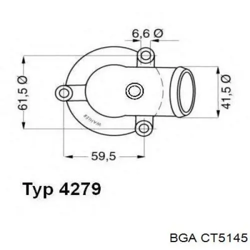 CT5145 BGA Авто термостат