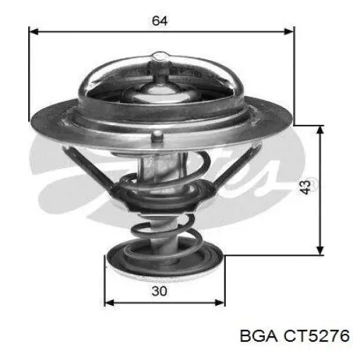 Автомобільний термостат BGA CT5276 ціна, від 9.01 USD