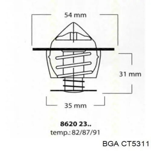 Купити CT5311 BGA Термостат в корпусі