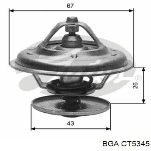 Автомобільний термостат Ford 7072643 ціна, від 11.45 USD