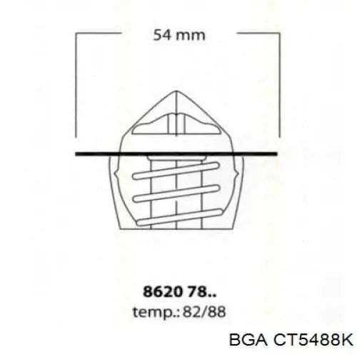 Термостат CT5488K BGA