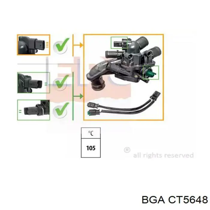 Купити CT5648 BGA Корпус термостата