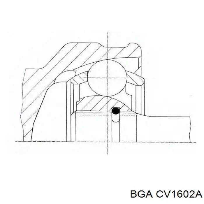 CV1602A BGA шрус зовнішній передній