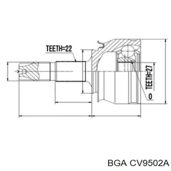 Граната колісна BGA CV9502A ціна, від 26.14 USD