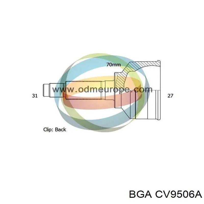 CV9506A BGA Граната зовнішня