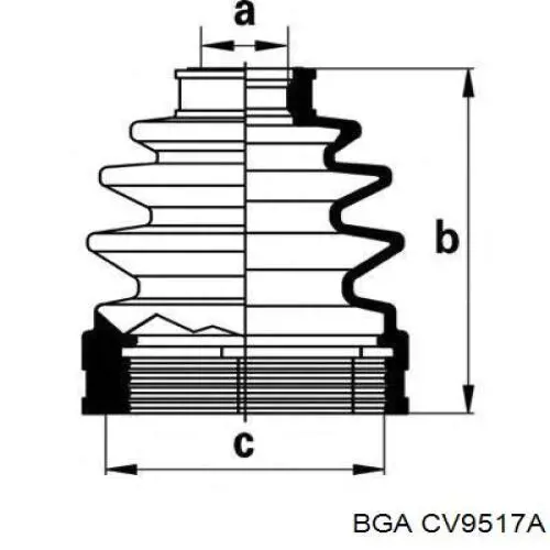 CV9517A BGA Граната зовнішня