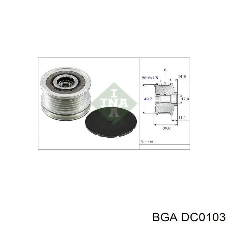 Купити DC0103 BGA Шків генератора