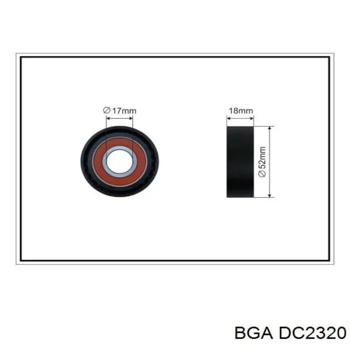 Натягувач приводного ременя DC2320 BGA