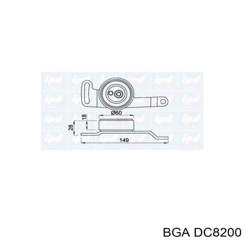 DC8200 BGA Натяжна планка поліклинового ременя