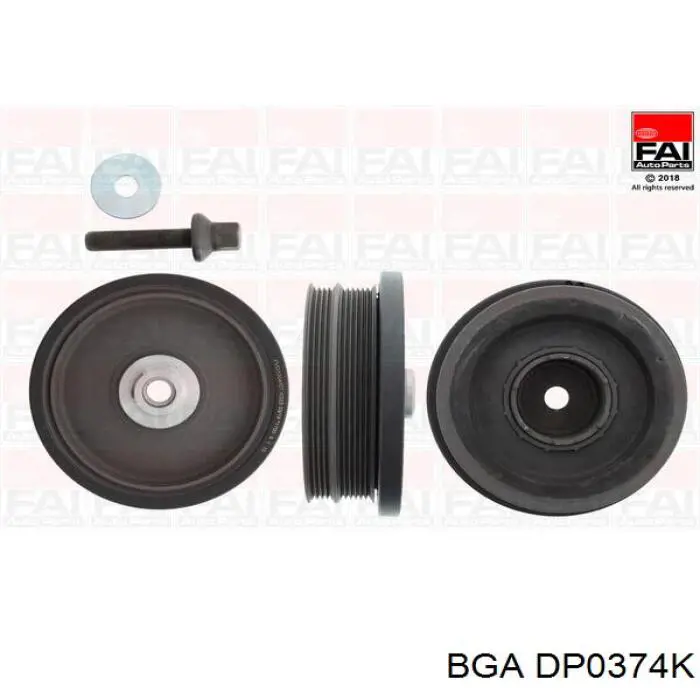 Шків колінвала (демпфер ) BGA DP0374K ціна, від 111.30 USD
