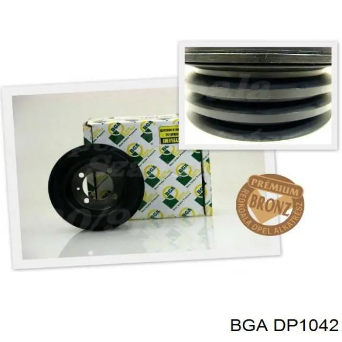 Шків колінвала (демпфер ) BGA DP1042 ціна, від 54.60 USD