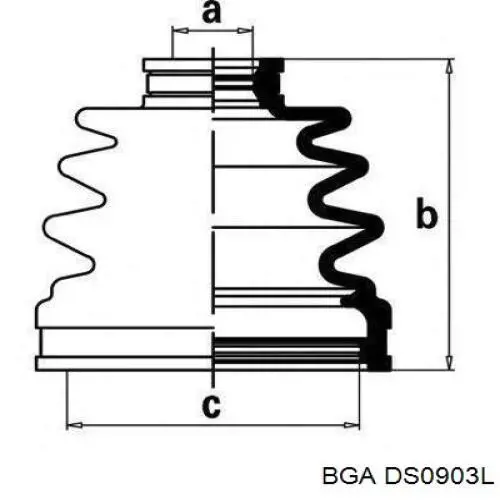 Купити DS0903L BGA Ліва піввісь