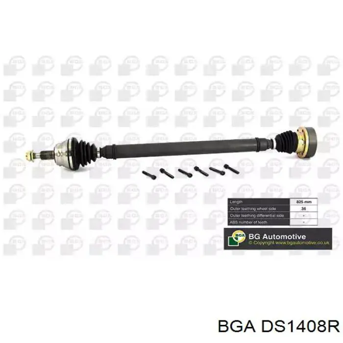Піввісь передня, права BGA DS1408R ціна, від 75.85 USD