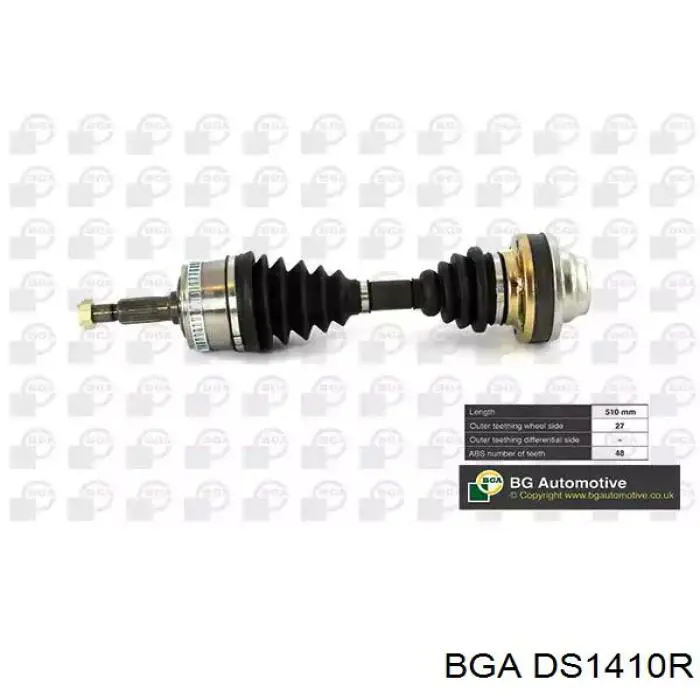 Піввісь передня, права BGA DS1410R ціна, від 71.34 USD