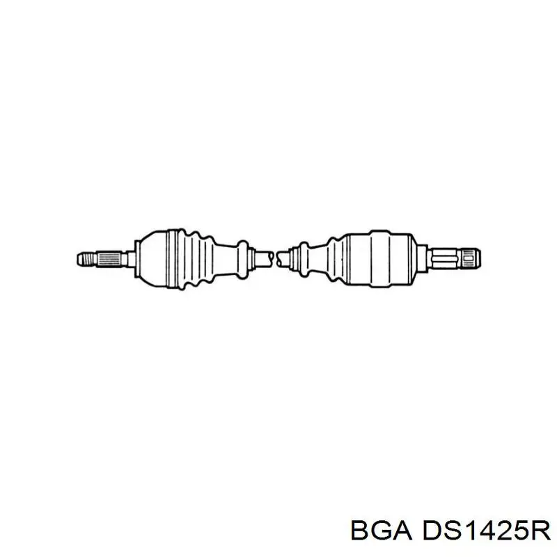 Піввісь передня, права BGA DS1425R ціна, від 84.34 USD