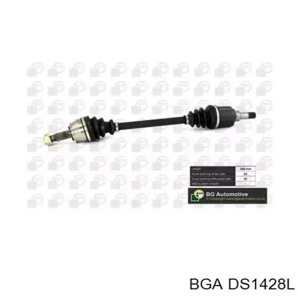 Привід передній лівий BGA DS1428L ціна, від 85.94 USD