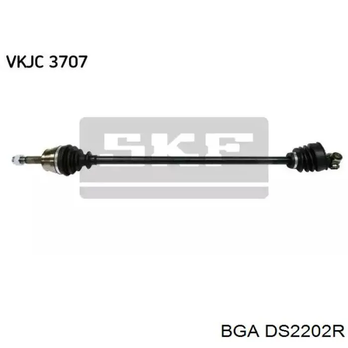 Піввісь передня, права BGA DS2202R ціна, від 72.55 USD