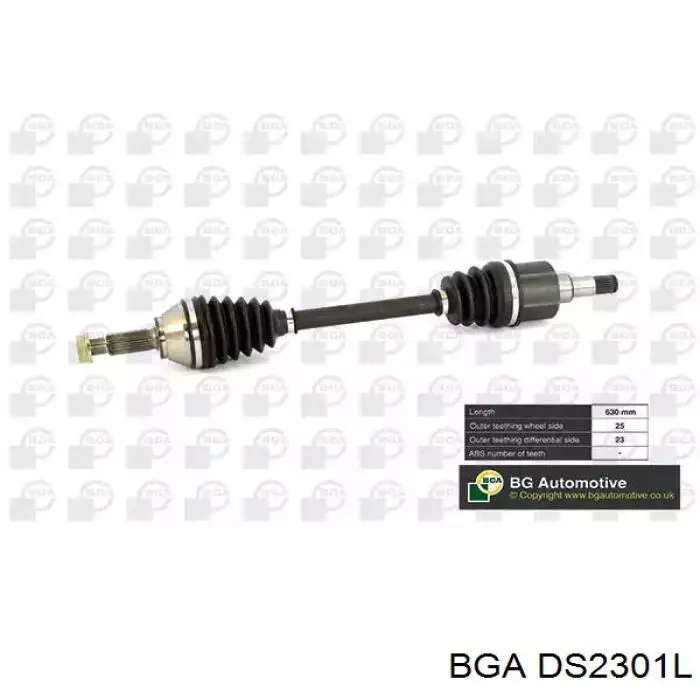 Привід передній лівий BGA DS2301L ціна, від 79.51 USD