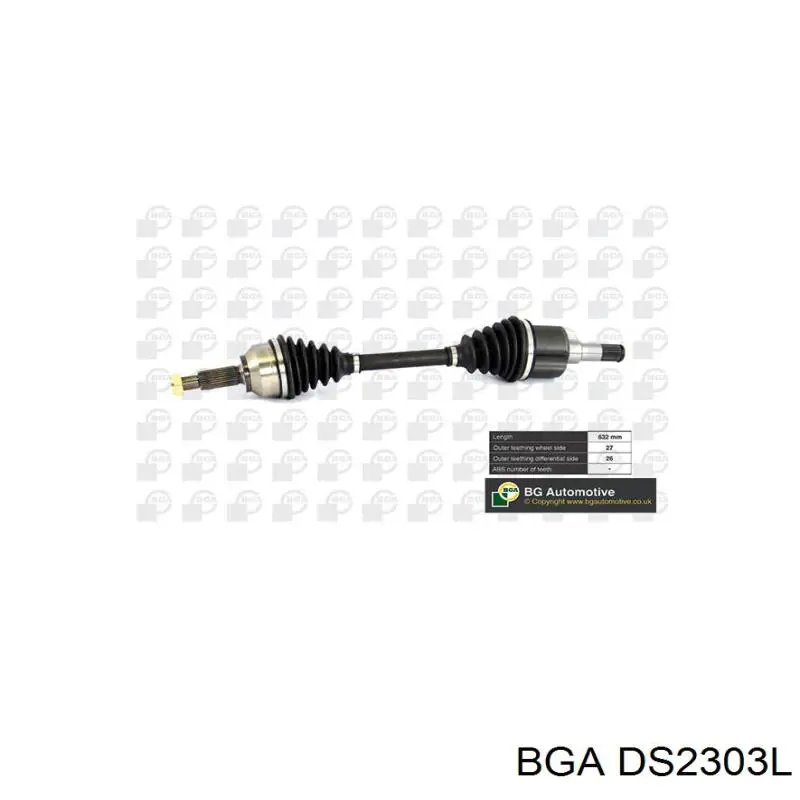 DS2303L BGA піввісь (привід передня, ліва)