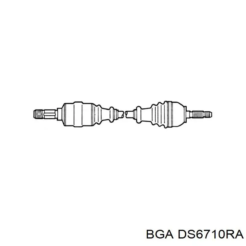 DS6710RA BGA піввісь (привід передня, права)