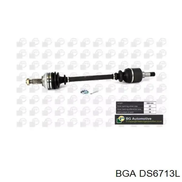 Привід передній лівий BGA DS6713L ціна, від 78.49 USD