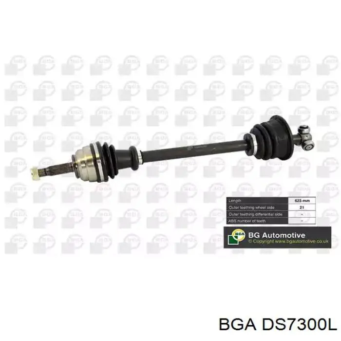 Привід передній лівий BGA DS7300L ціна, від 63.37 USD
