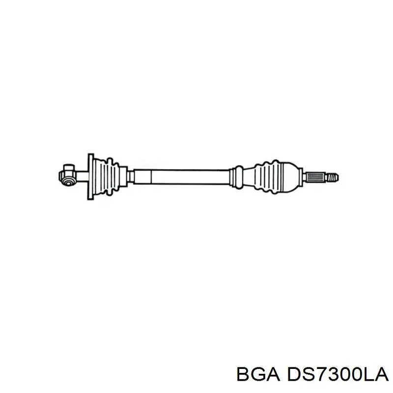 DS7300LA BGA піввісь (привід передня, ліва)