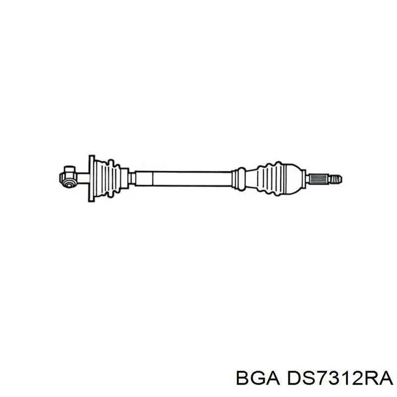 Піввісь передня, права BGA DS7312RA ціна, від 89.32 USD