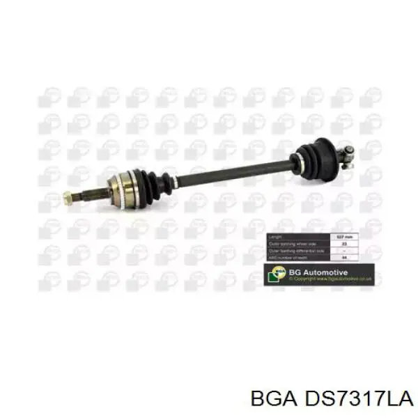Привід передній лівий BGA DS7317LA ціна, від 67.49 USD