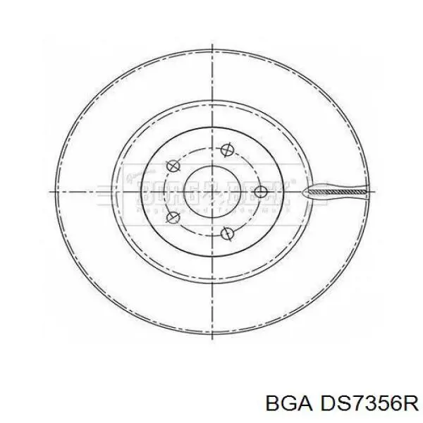 Піввісь передня, права BGA DS7356R ціна, від 82.35 USD
