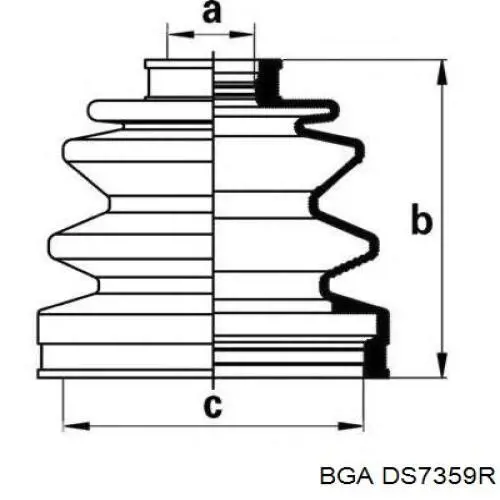 Купити DS7359R BGA Піввісь права