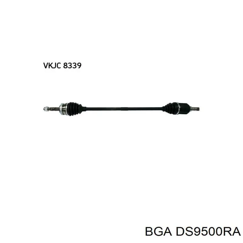 Піввісь передня, права BGA DS9500RA ціна, від 89.29 USD