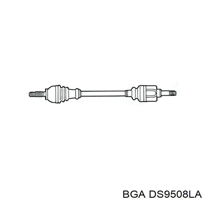 DS9508LA BGA піввісь (привід передня, ліва)